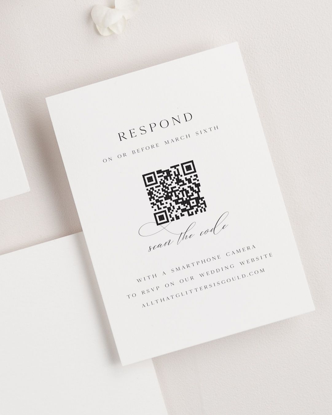 How to Use a QR Code for Your Wedding RSVP Cards | Shine Wedding Invitations