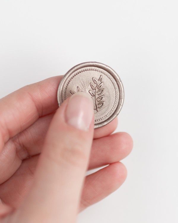 Wreath Wax Seals in Bronze