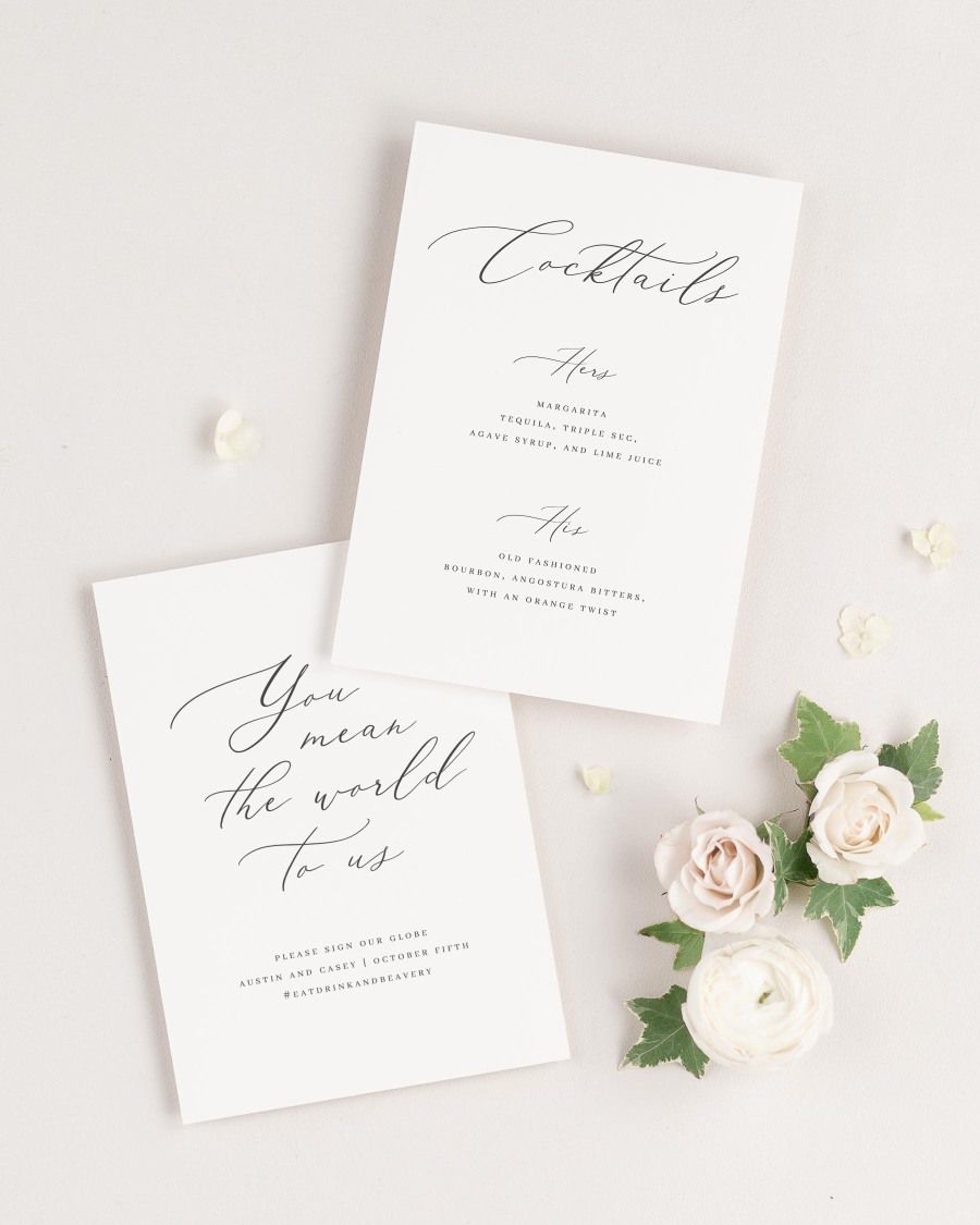 Austin Custom Signs on a Neutral Floral Background