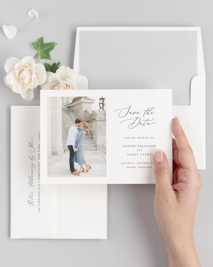 Austin Photo Save the Dates with Envelope Liner