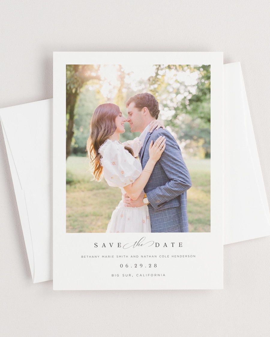 Bethany Photo Save the Date with Envelope