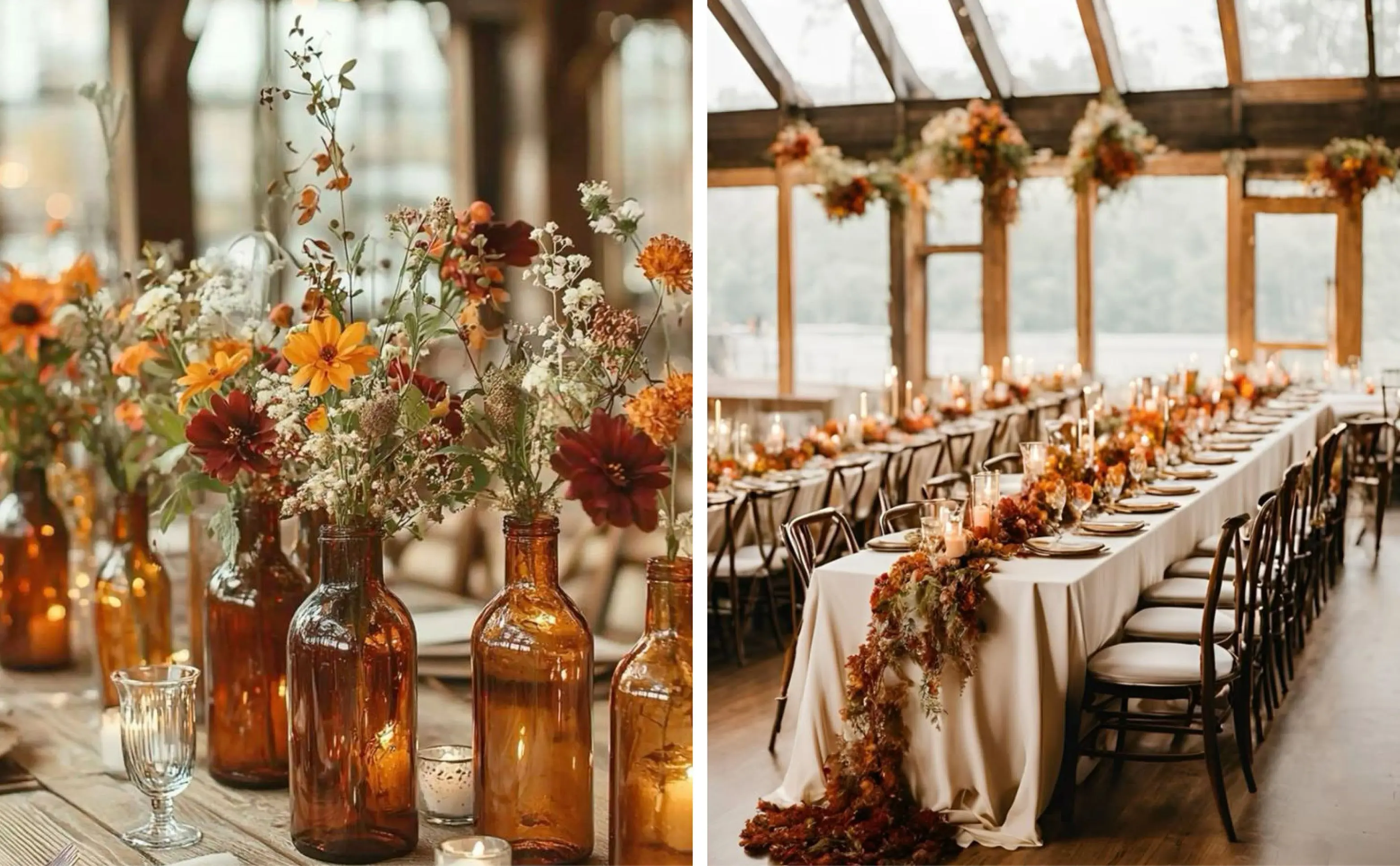 2025 Fall Wedding Inspiration Collage with Kendall Wedding Invitations