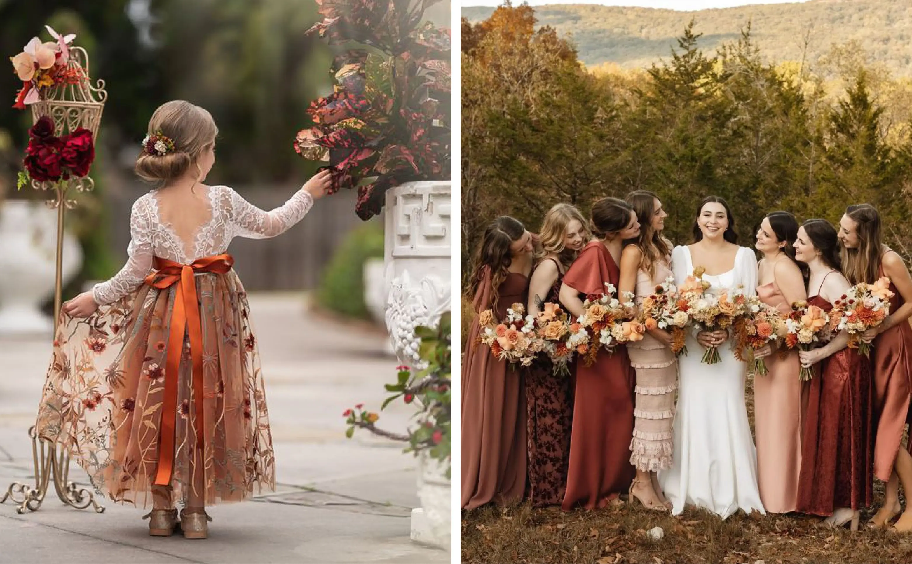 2025 Fall Wedding Inspiration Collage with Kendall Wedding Invitations