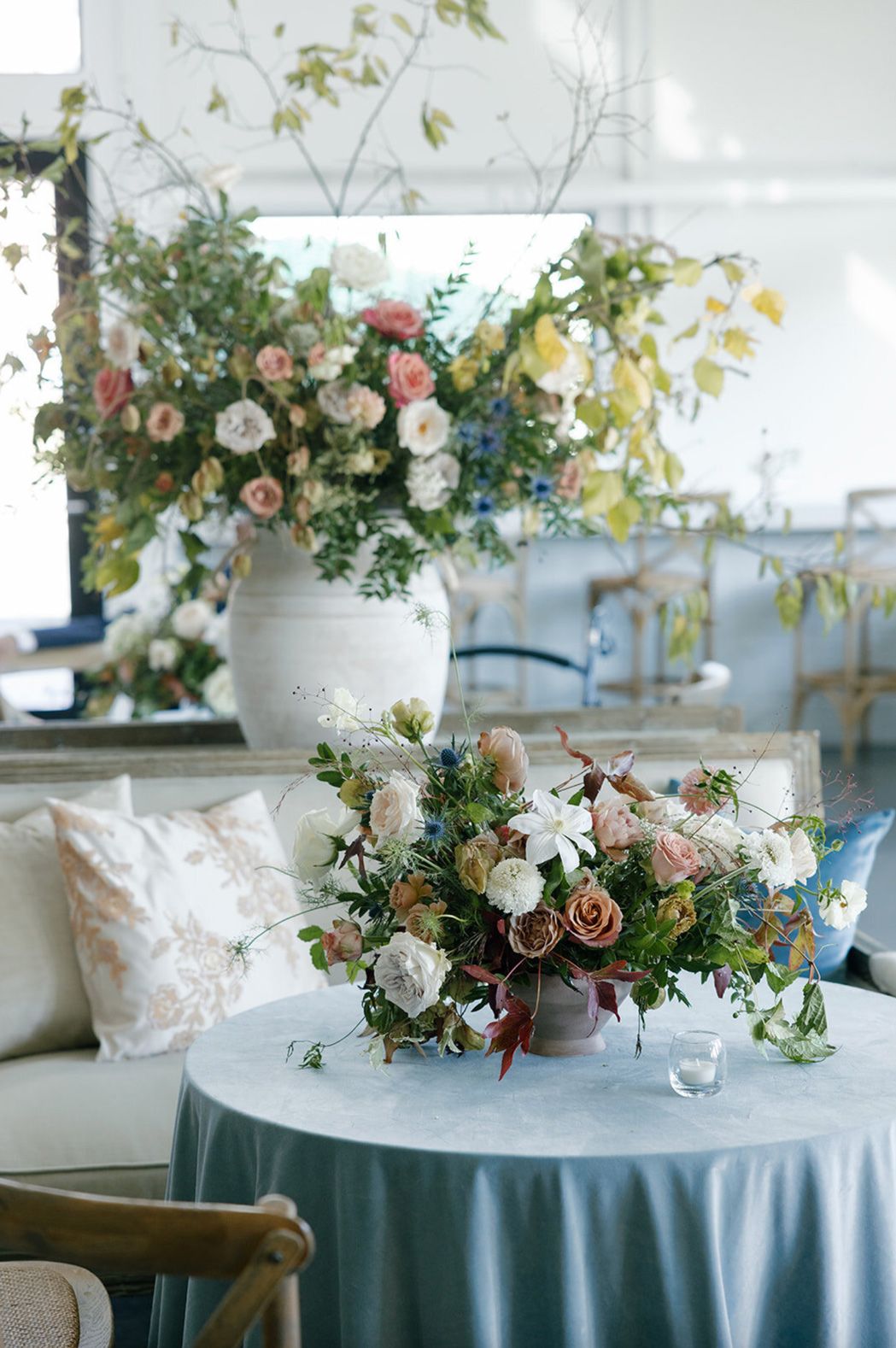 Dusty blue wedding centerpieces 60 photos Astyledwedding com