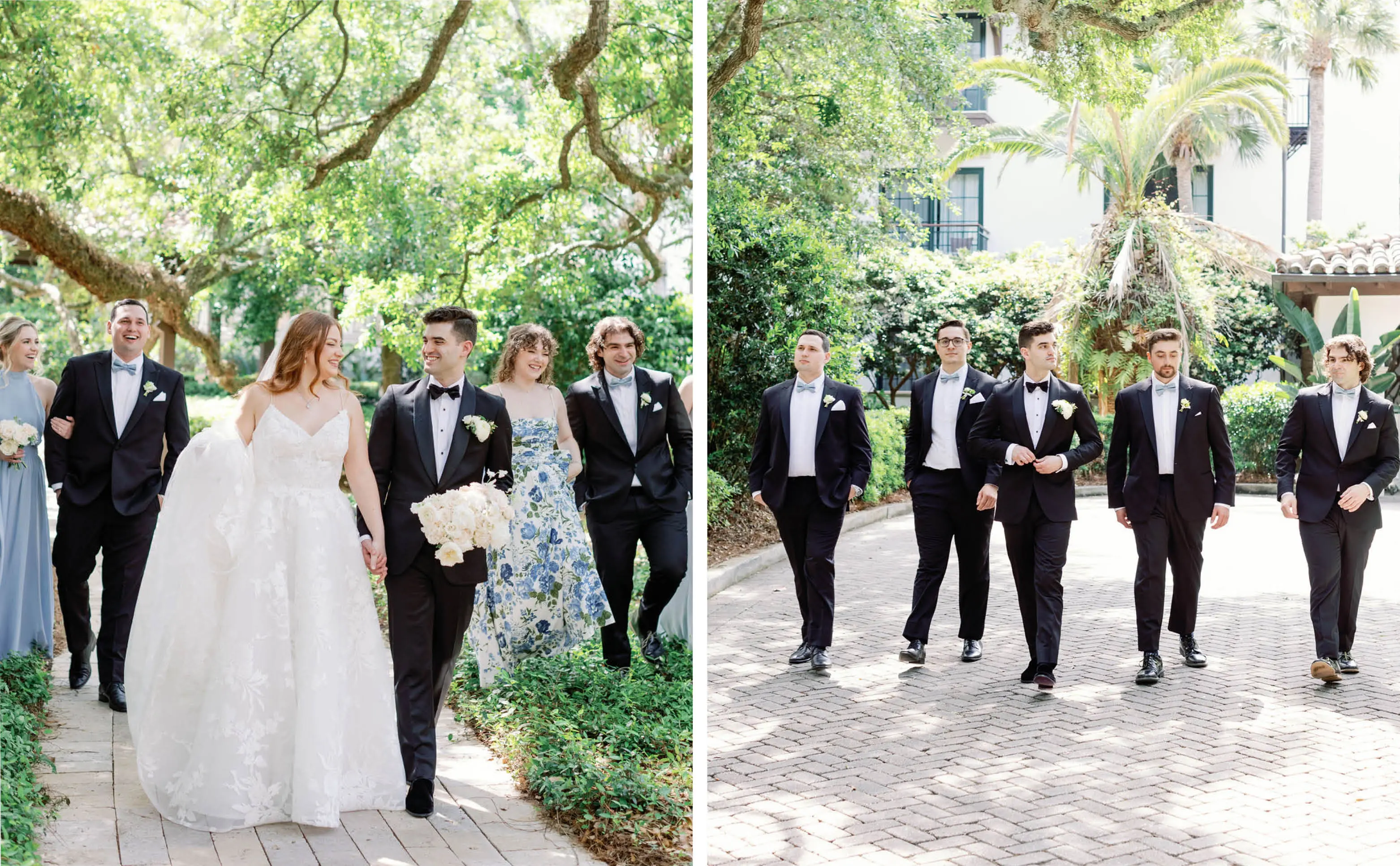 The Bride and Groom and Bridal Party | The Groom and Groomsmen