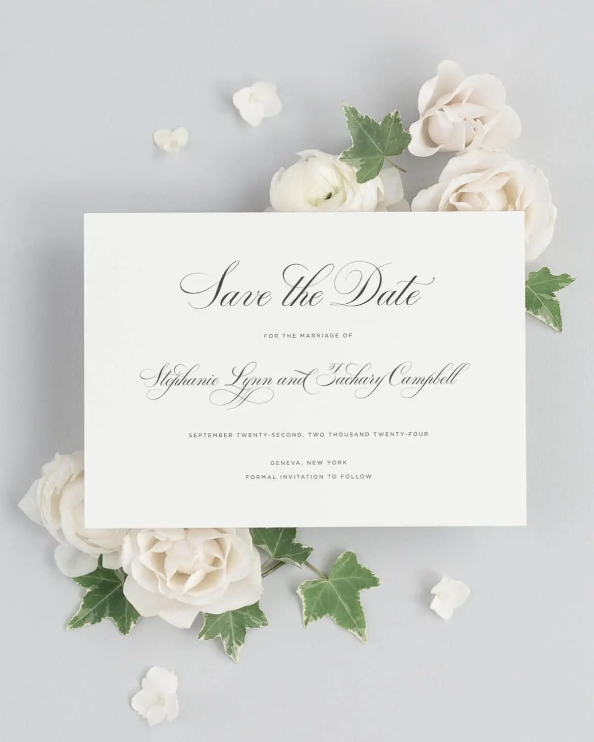 Delicate Elegance Save the Dates