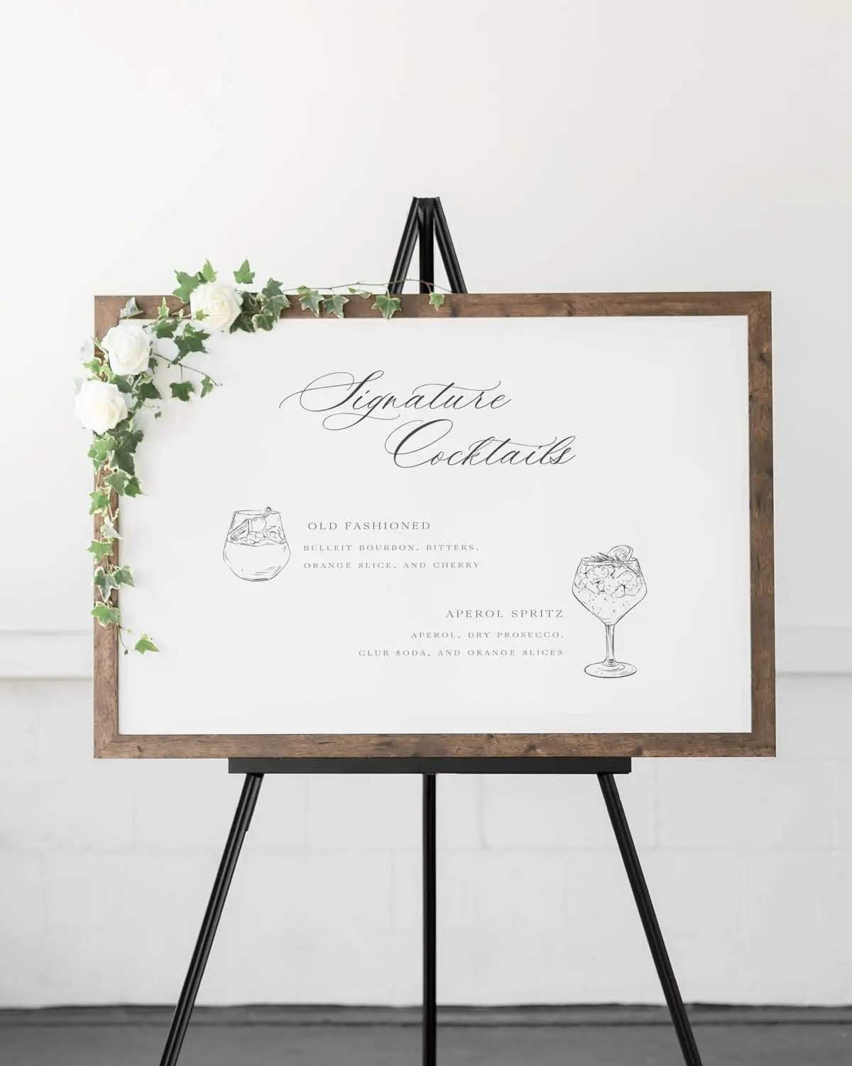 Claudia Custom Sign - Signature Cocktails