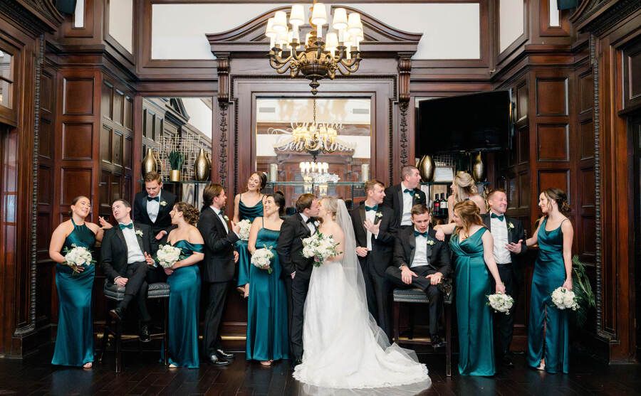 Timeless Black Tie Wedding at Crystal Tea Room: Morgan + Kevin