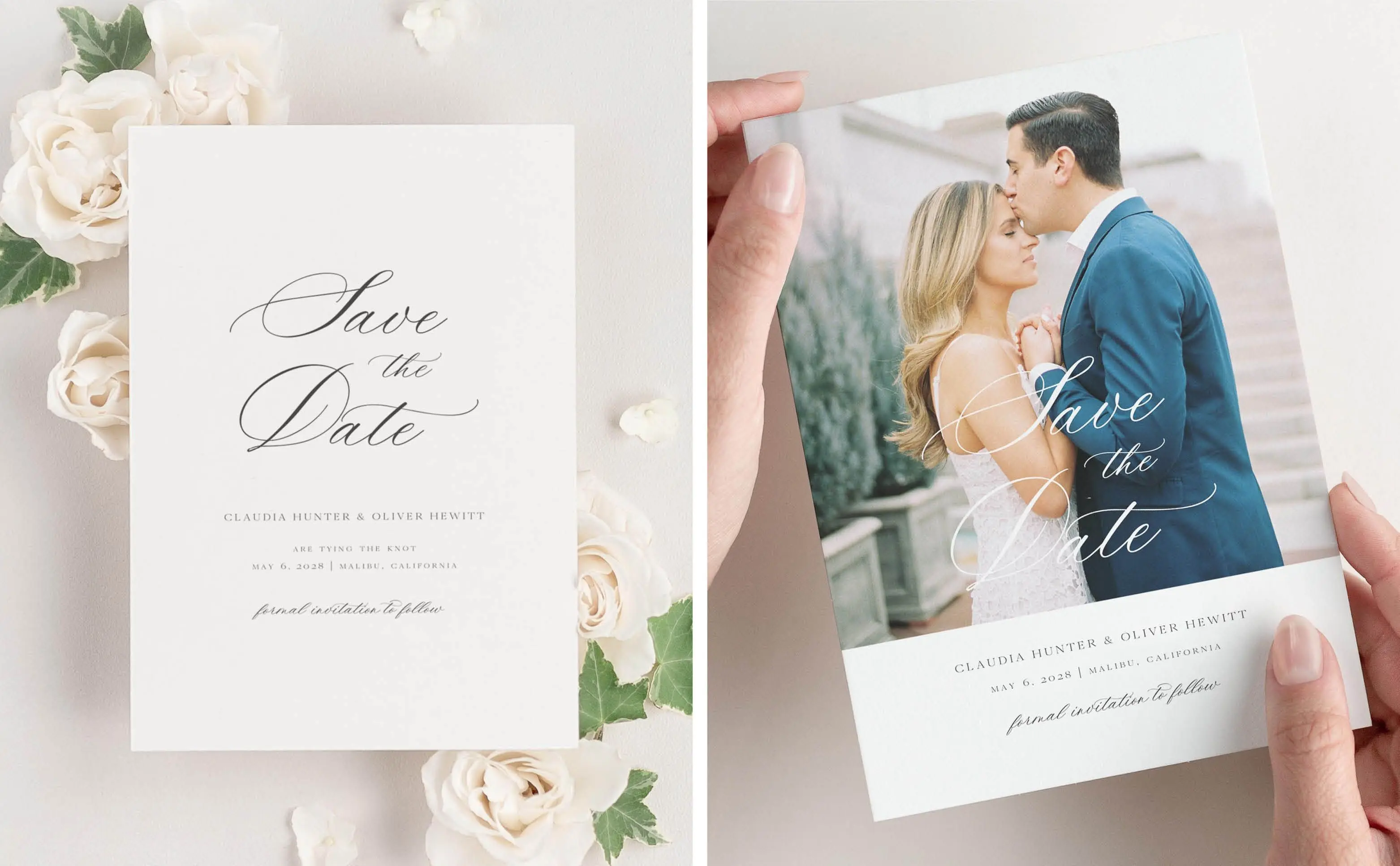 Claudia Save the Dates and Claudia Photo Save the Dates