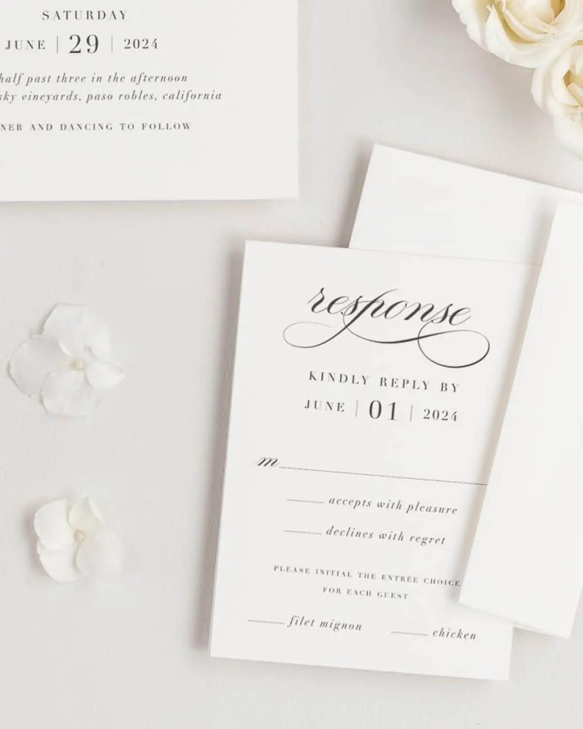 Haley Wedding Response Cards