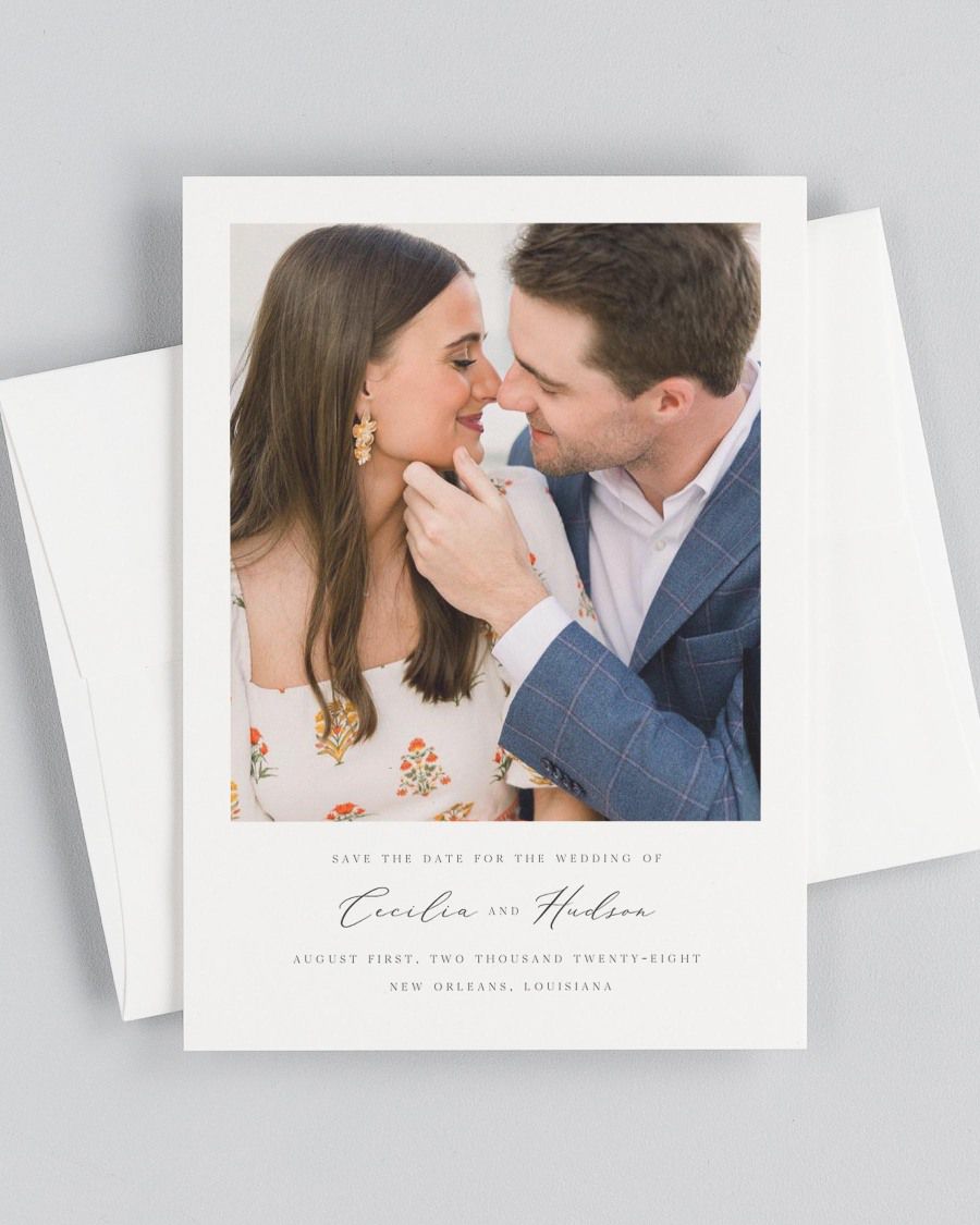 Cecilia Photo Save the Date with Envelope