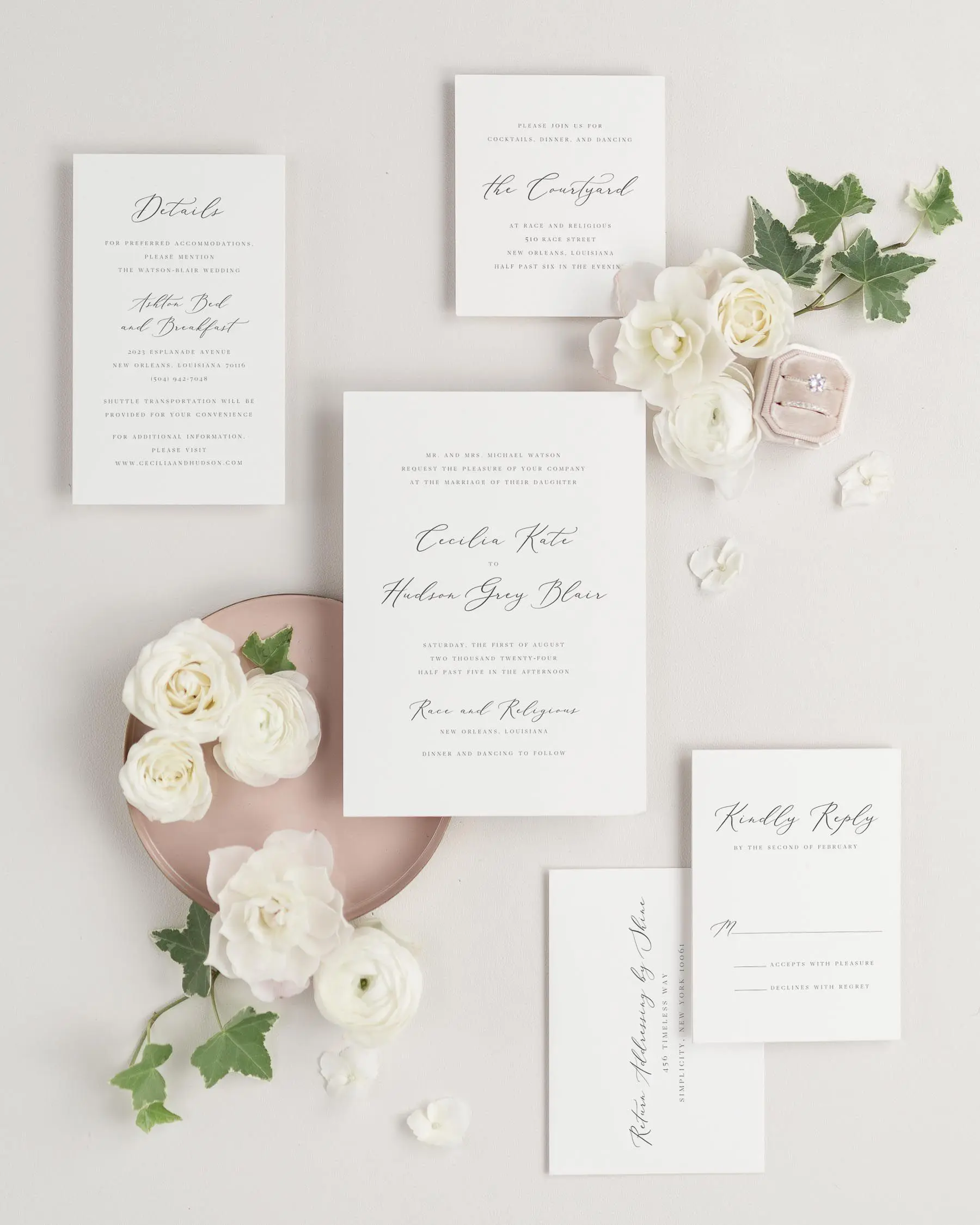Cecilia Wedding Invitation Suite