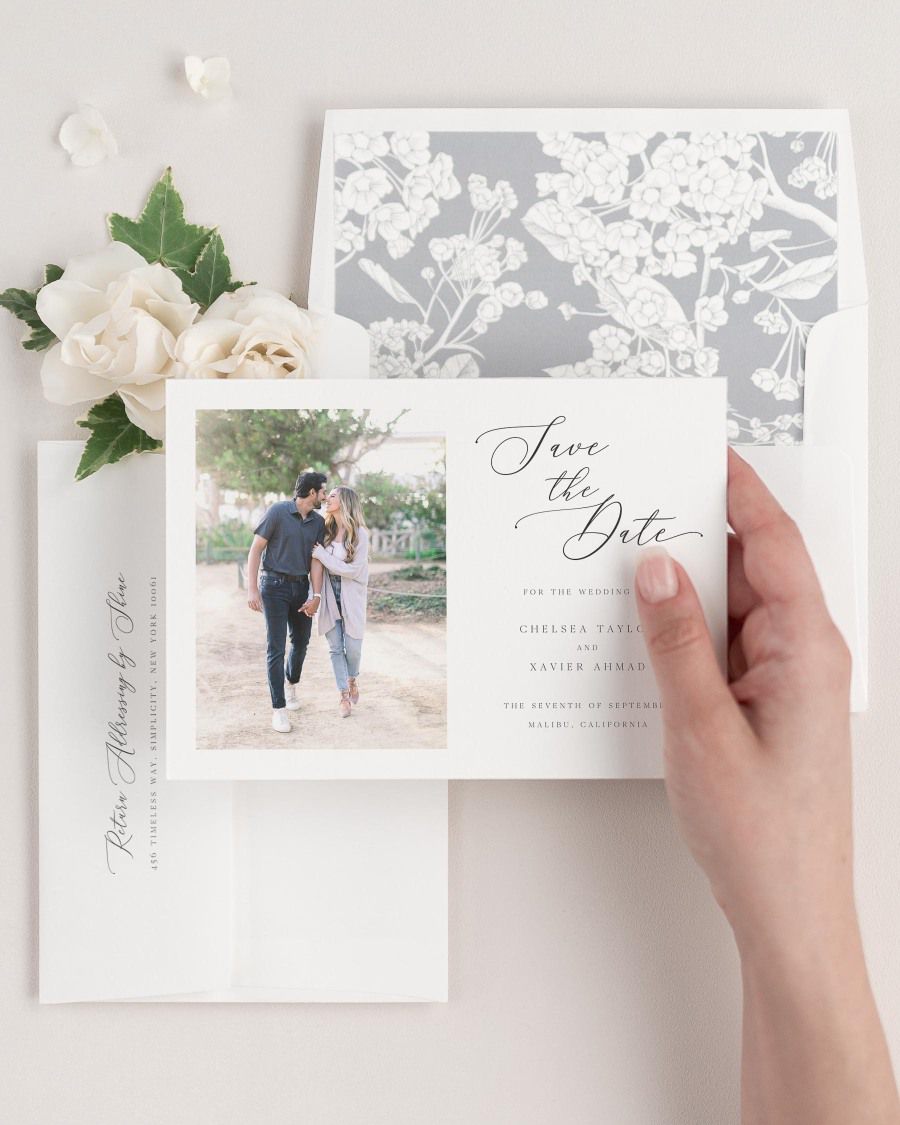 Chelsea Photo Save the Dates with Envelope Liner