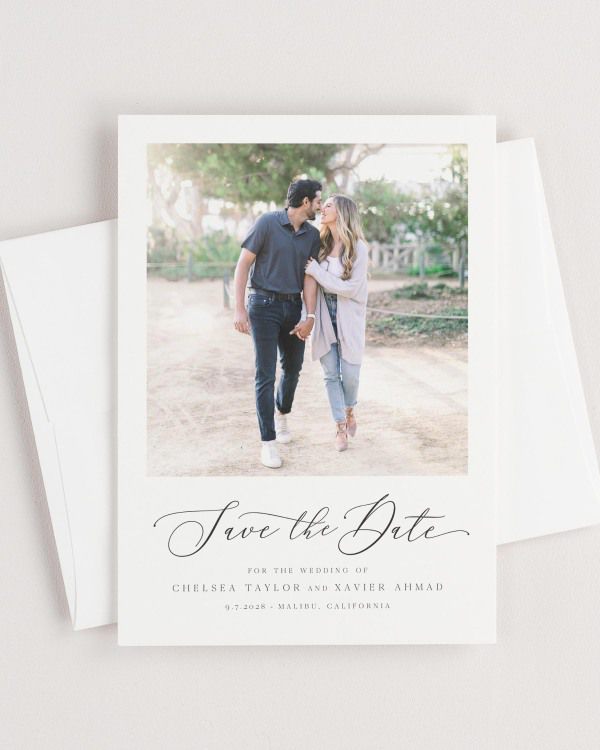 Chelsea Photo Save the Date with Envelope
