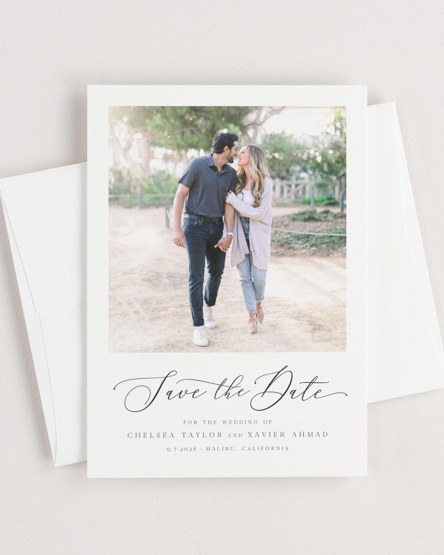 Chelsea Photo Save the Date with Envelope