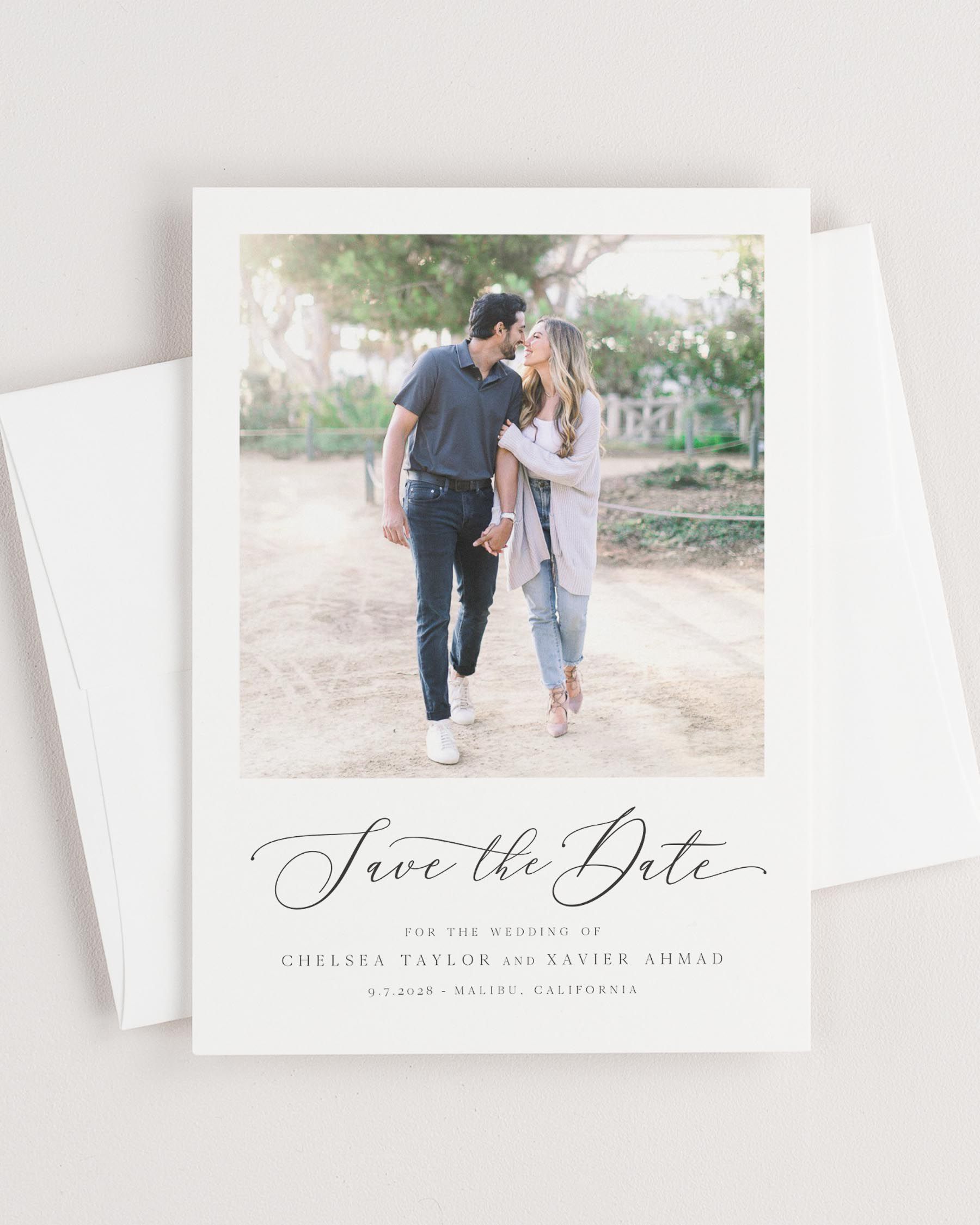 Chelsea Photo Save the Date with Envelope