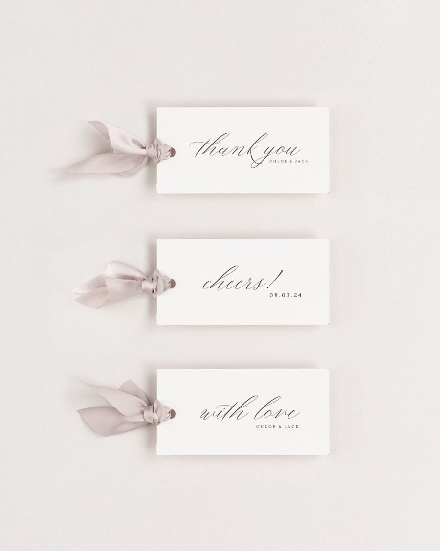 Chloe Favor Tags