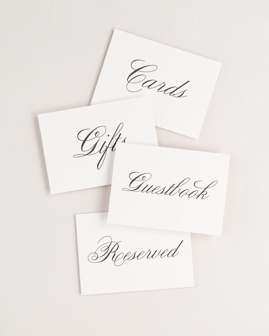 Classic Script Signs