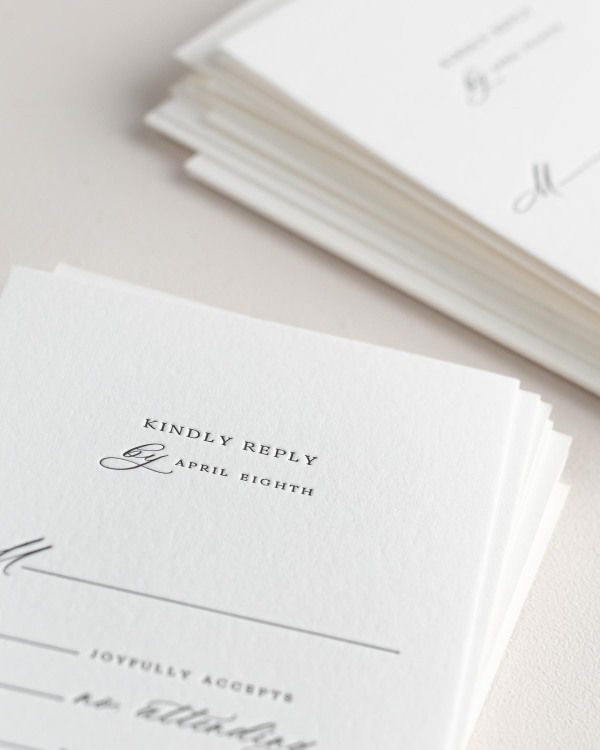 Claudia Letterpress Wedding Invitations