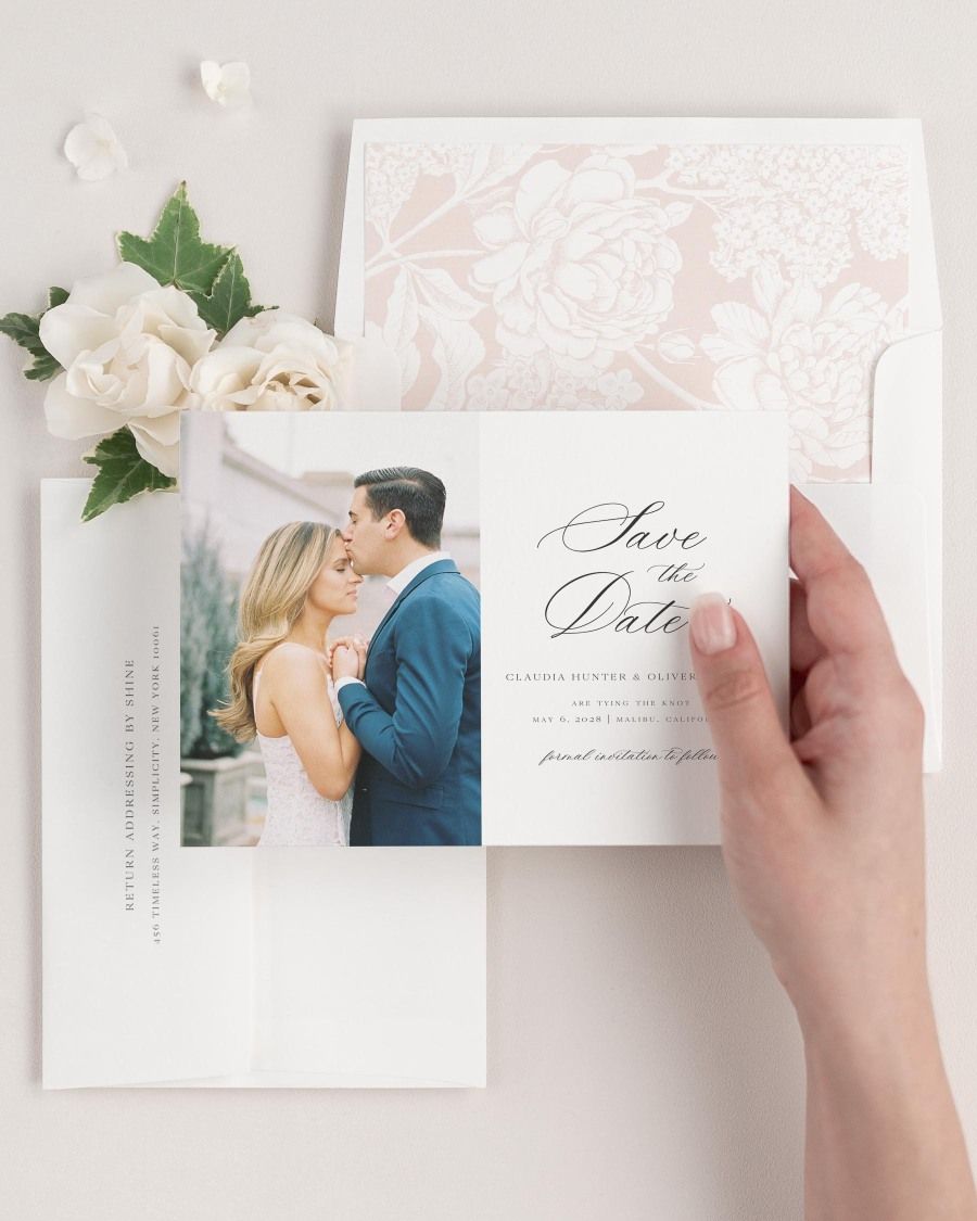 Claudia photo save the date card