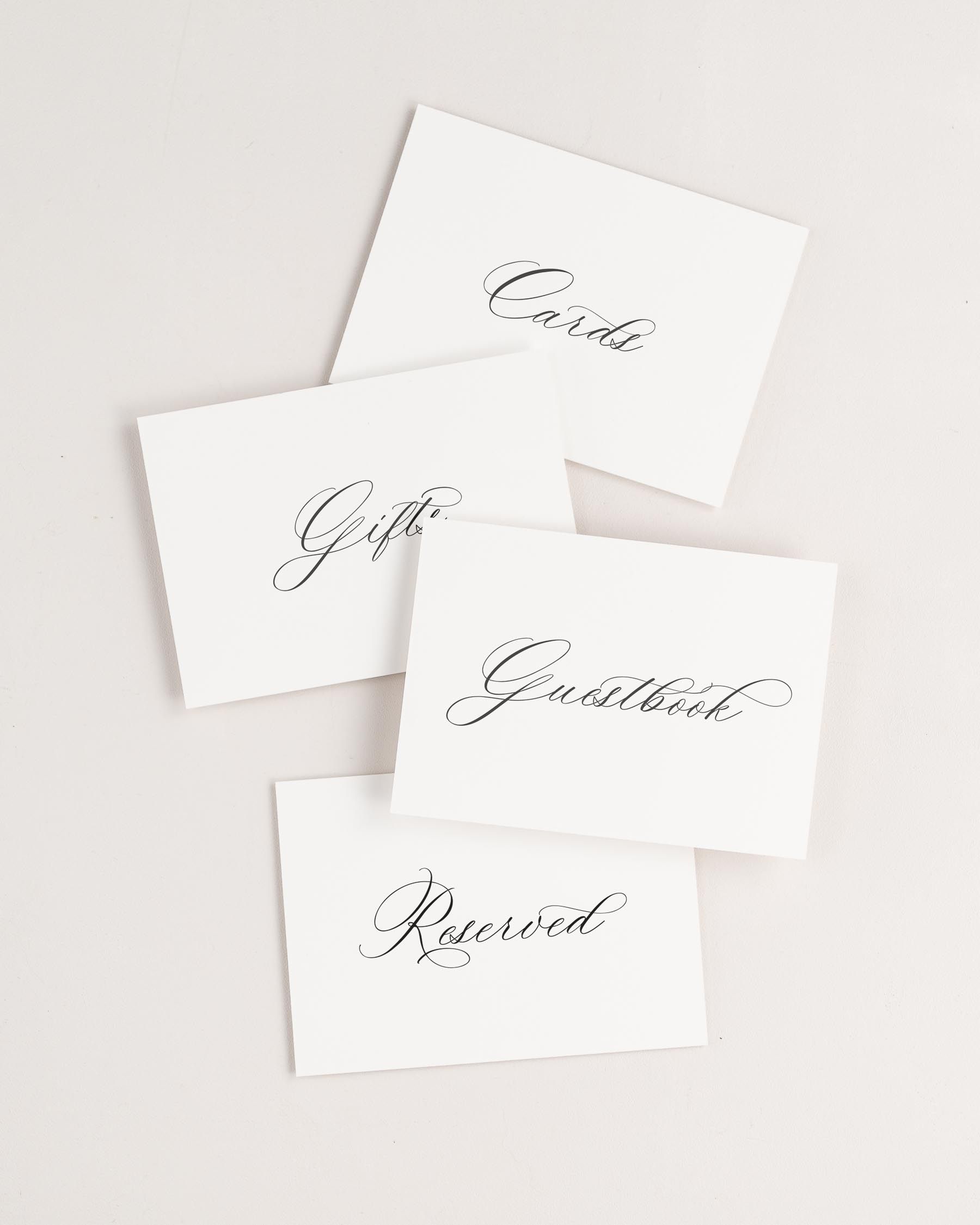 Claudia Wedding Signs