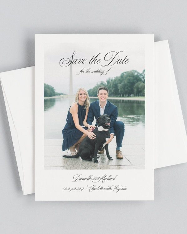 Danielle Photo Save the Date with Envelope