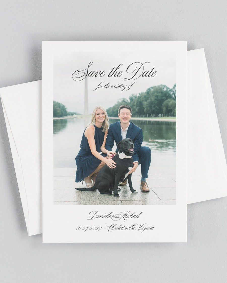 Danielle Photo Save the Date with Envelope