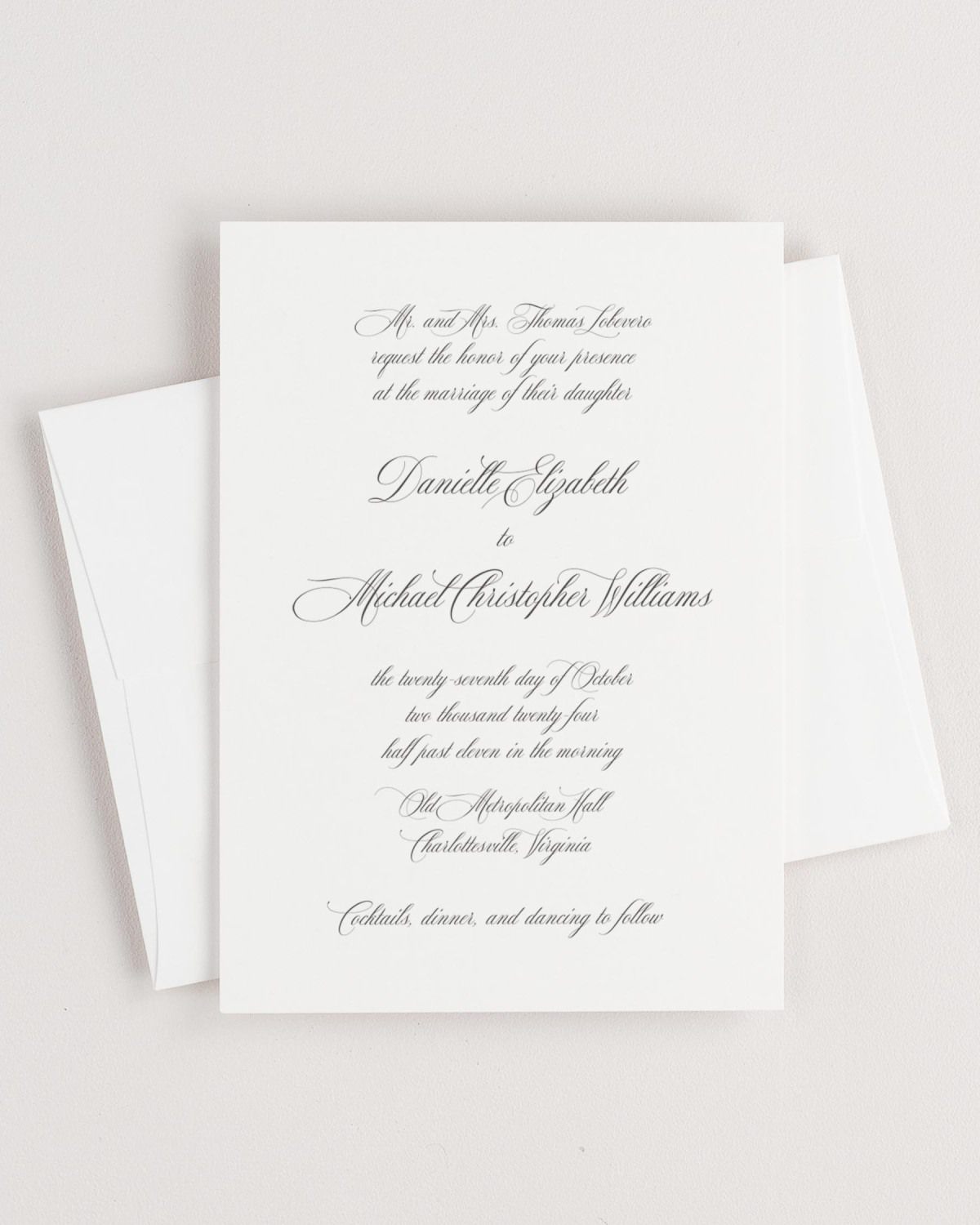 Danielle Wedding Invitations Shine Wedding Invitations