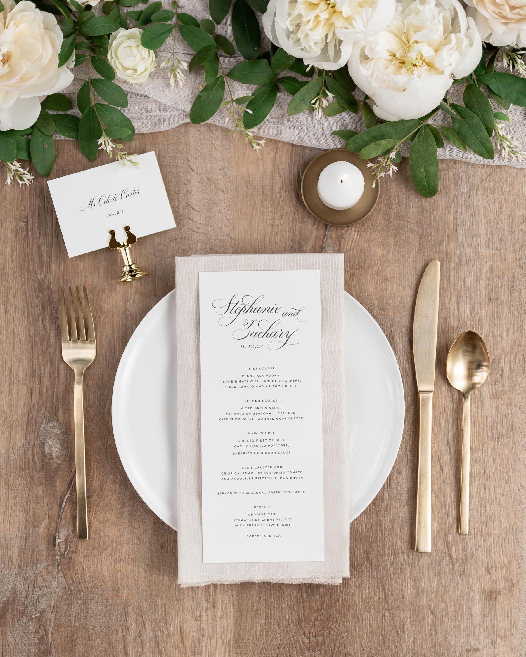 Delicate Elegance Place Cards