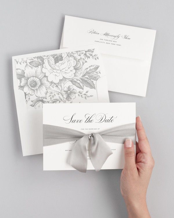 Delicate Elegance Save the Dates