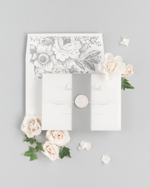Delicate Elegance Save the Dates