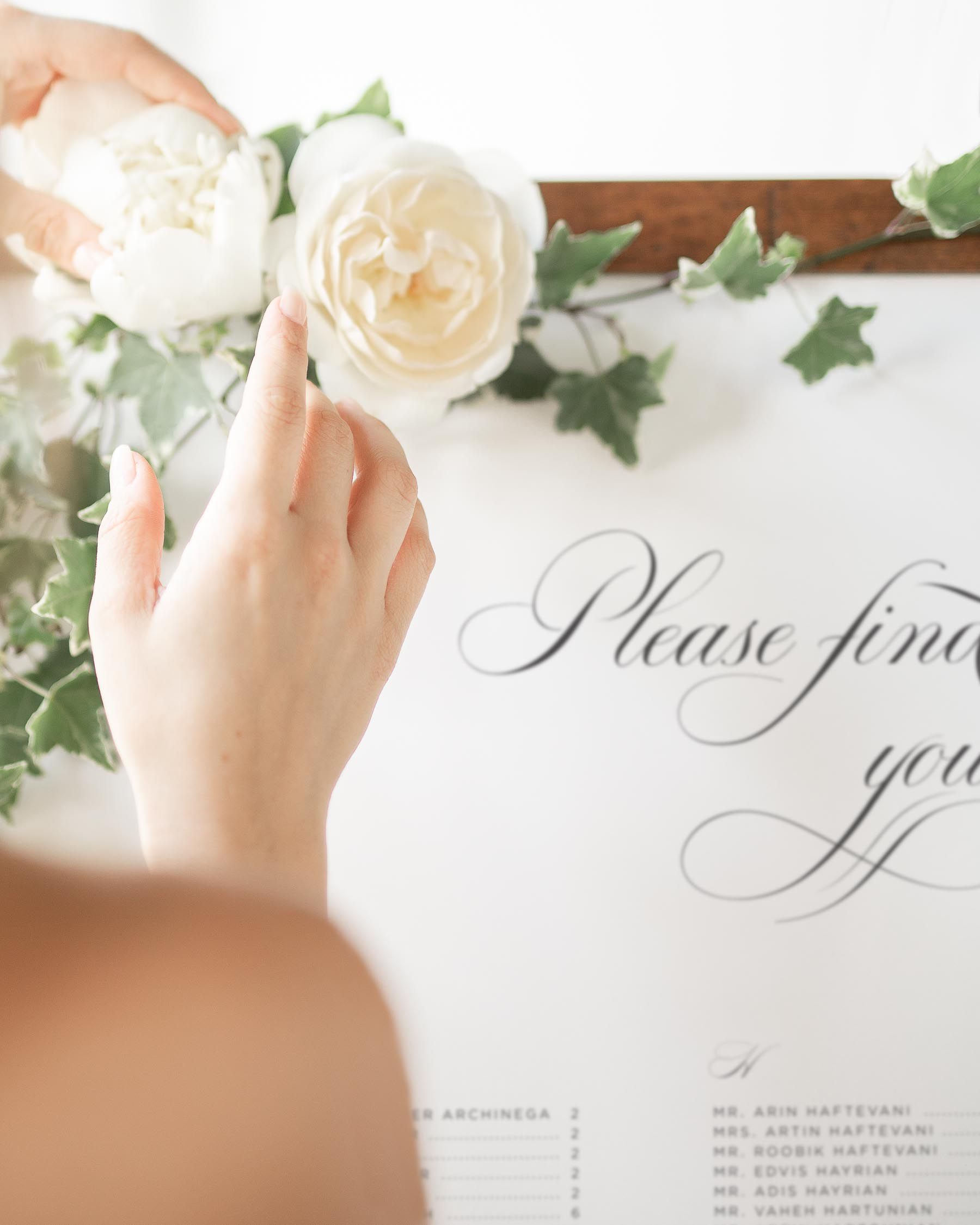 Delicate Elegance Seating Charts