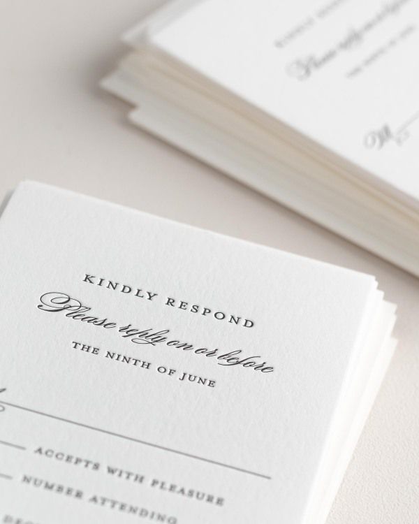 Elizabeth Letterpress Wedding Invitations