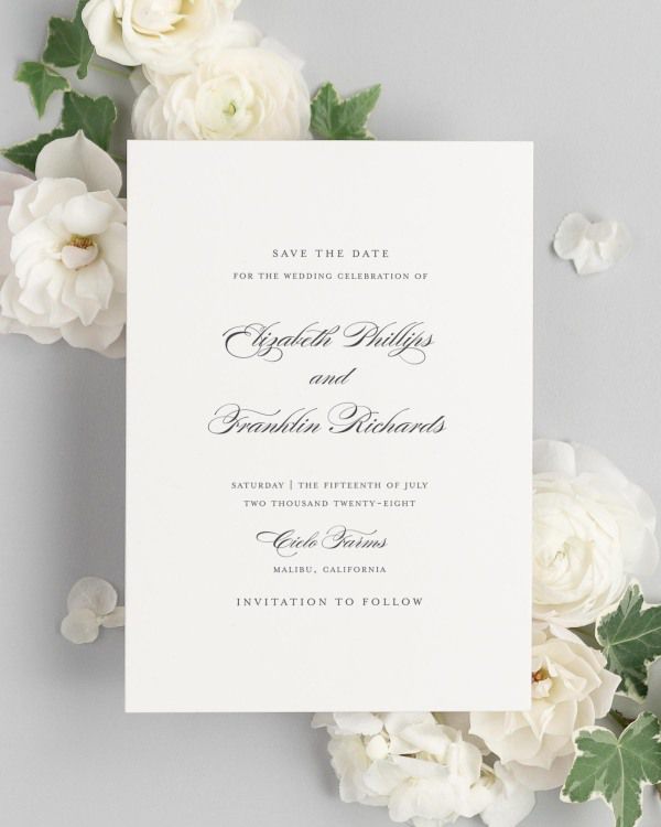 Elizabeth Save The Dates