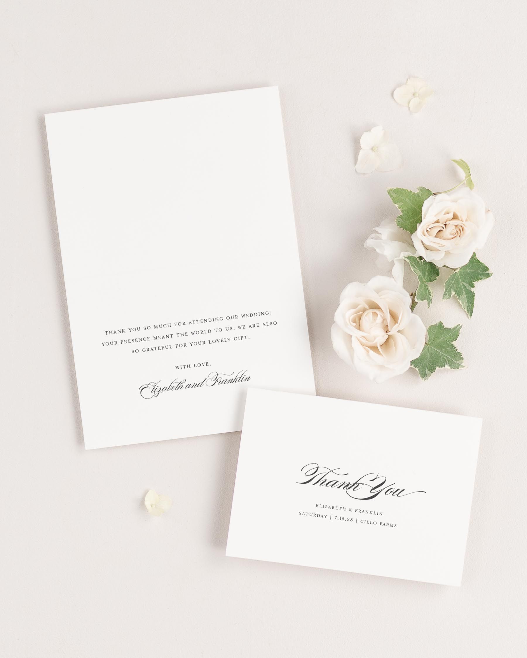 Elizabeth Thank You Cards