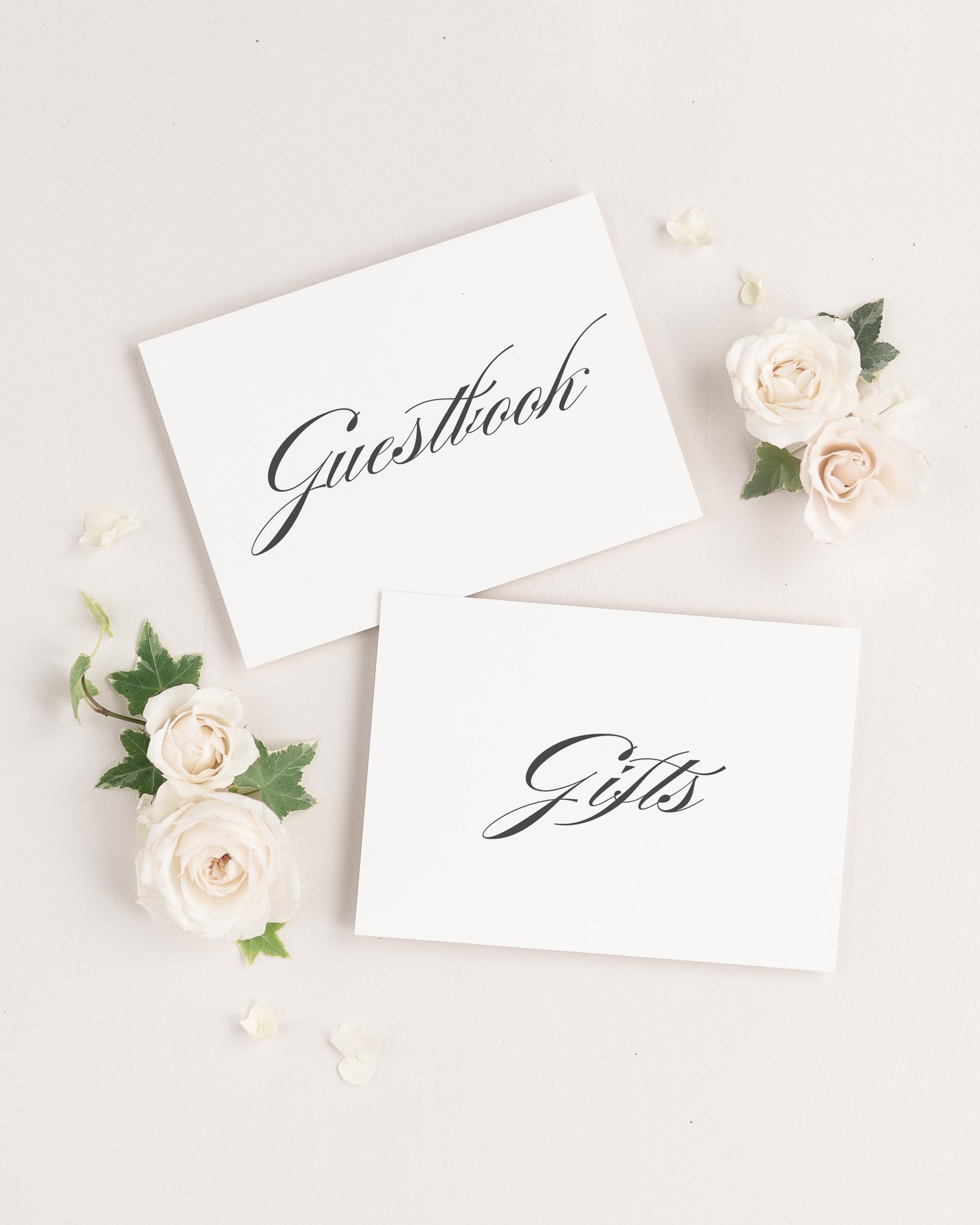 Elizabeth Wedding Signs