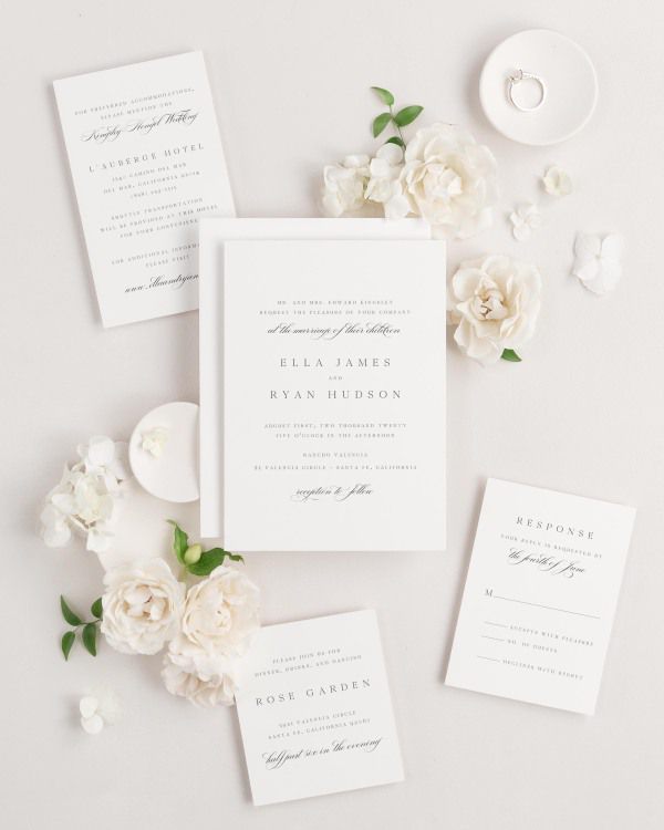 Ella wedding invitations
