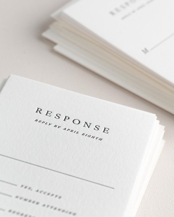 Emily Letterpress Wedding Invitations