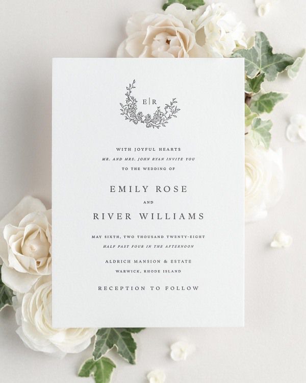 Emily Letterpress Wedding Invitations