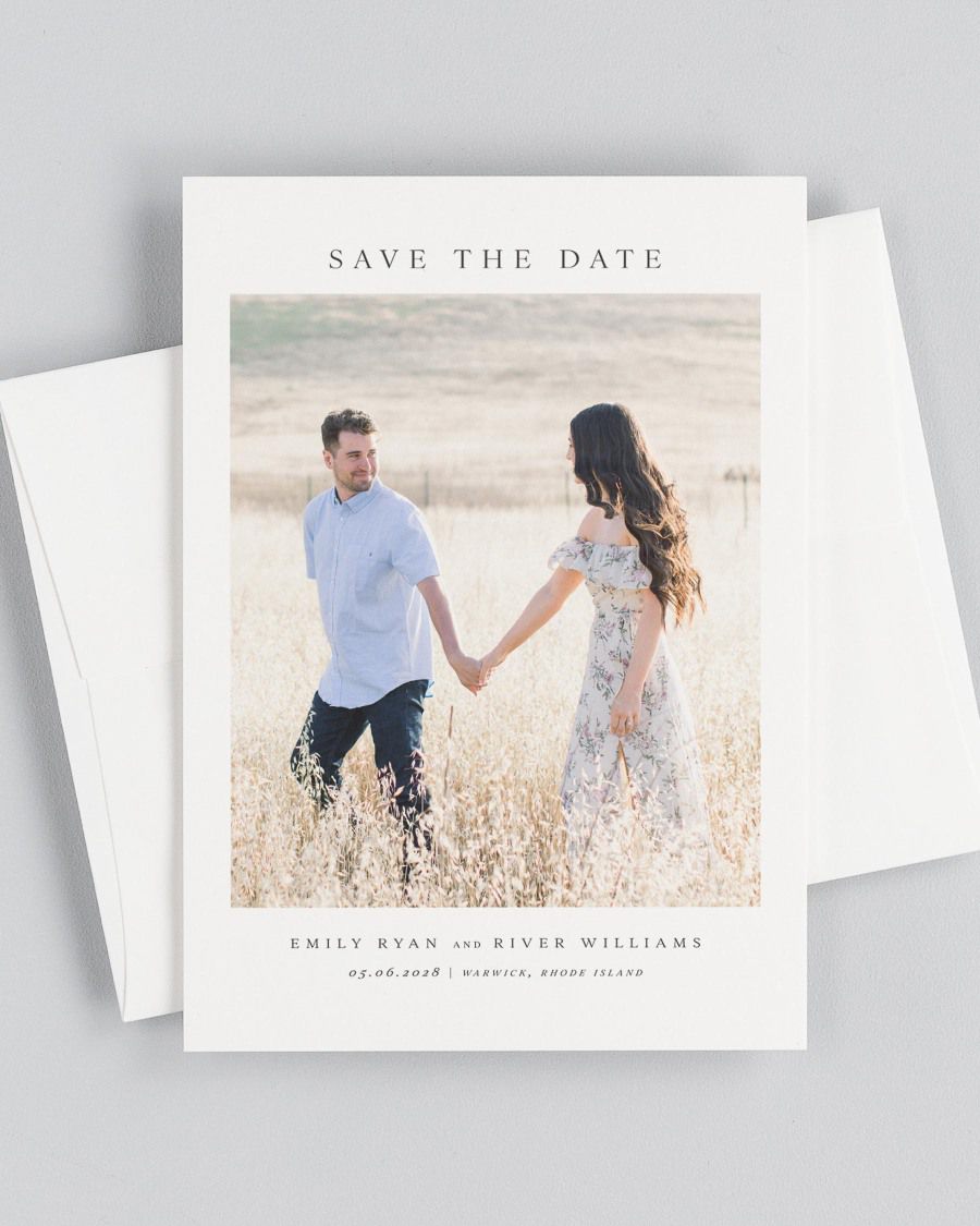 Emily Photo Save the Date with Envelope