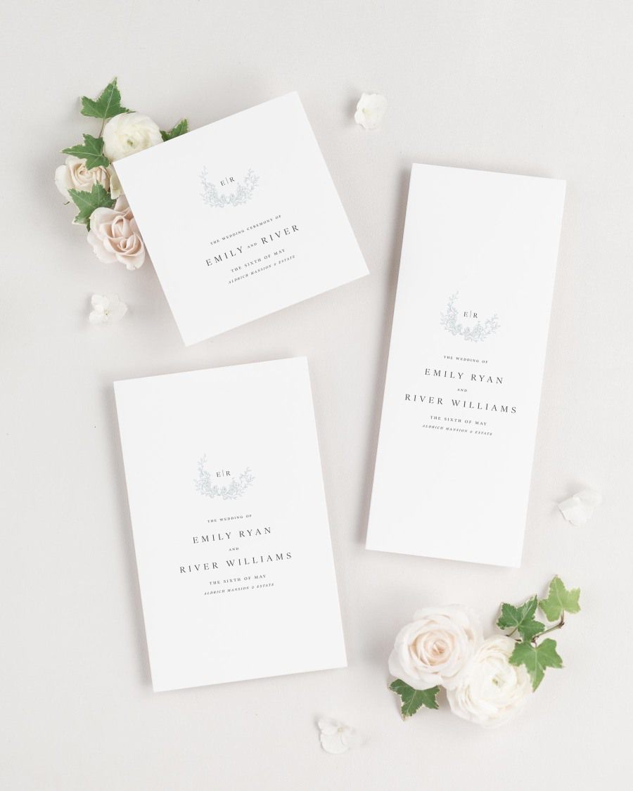 Emily Wedding Programs