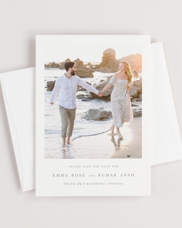 Emma Photo Save the Date with Envelope