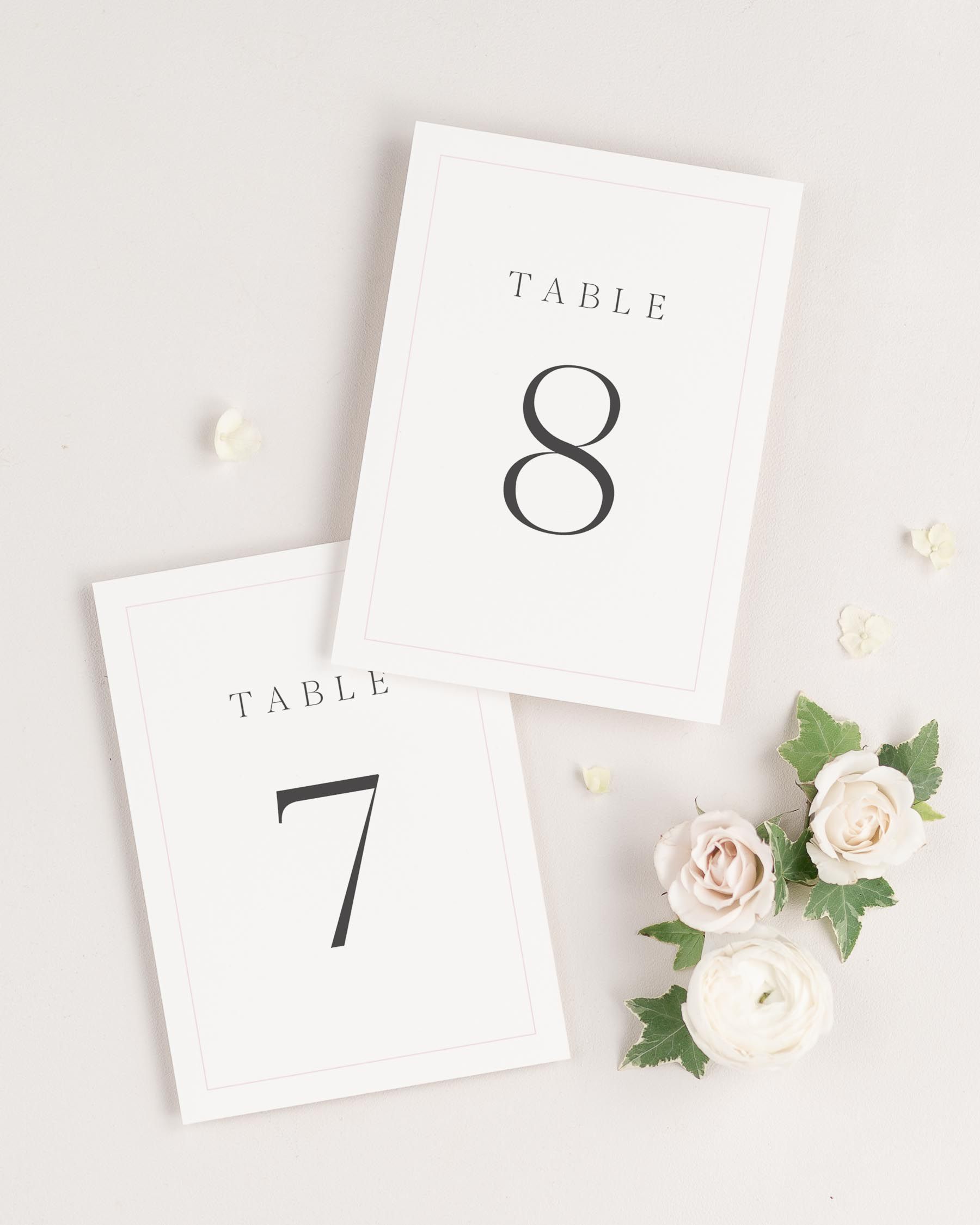 Emma Table Numbers