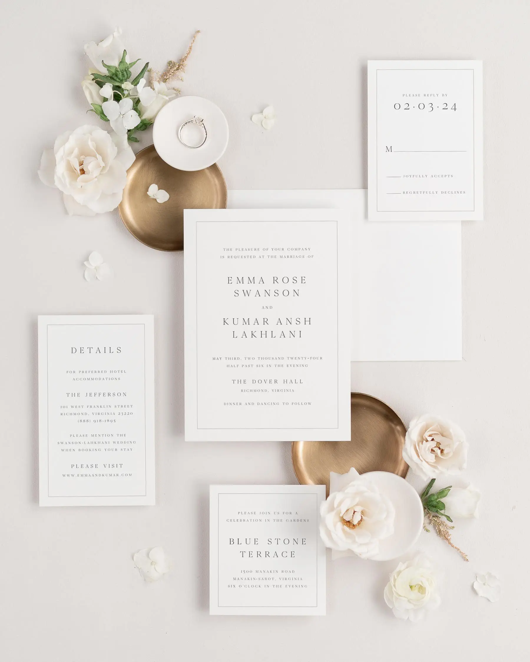 Emma Wedding Invitation Suite