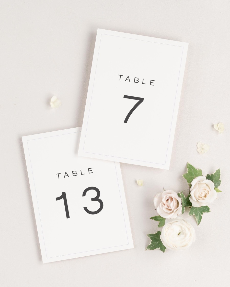 Florence Table Numbers