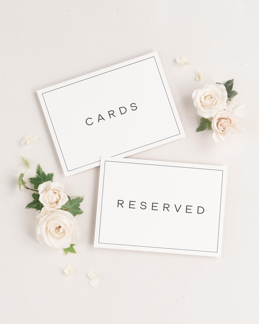 Florence wedding signs with border