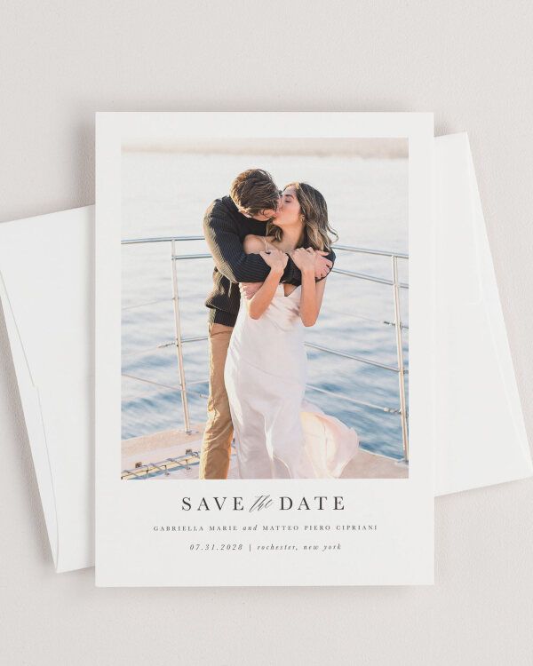 Gabriella Photo Save the Date with Envelope