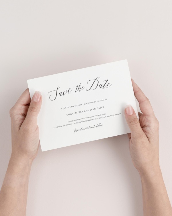 Garden Romance Save the Dates