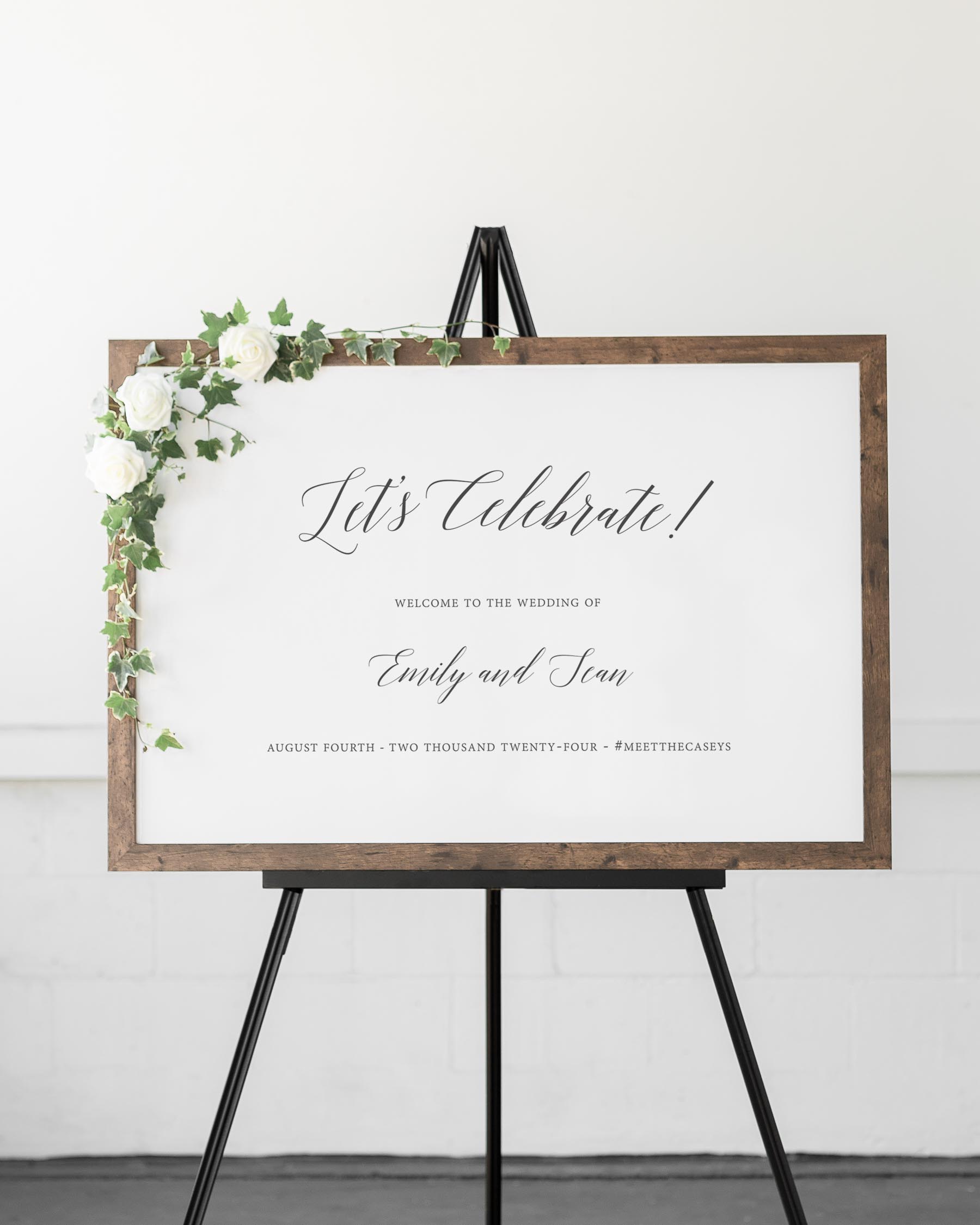 Garden Romance Welcome Signs