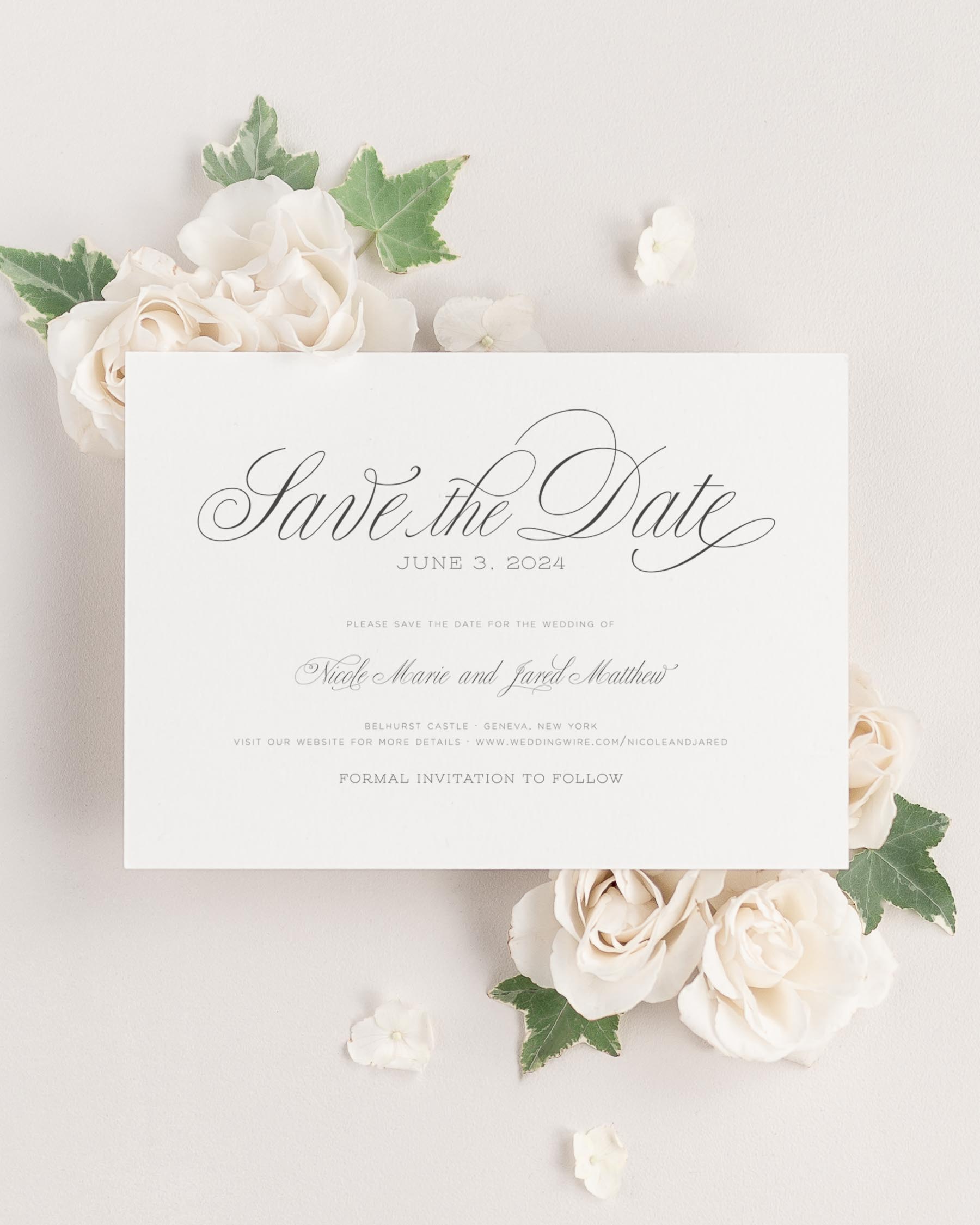 Garden Script Save the Dates